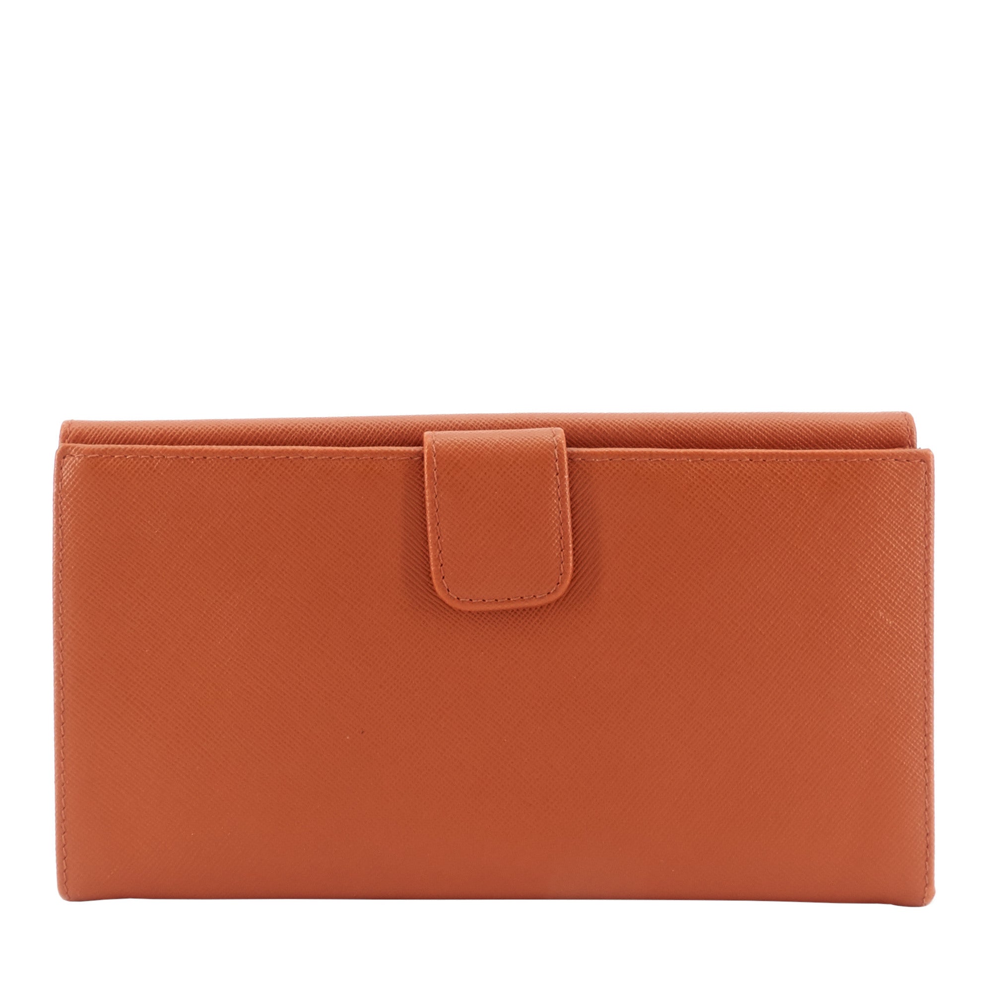 PRD Continental Logo Saffiano Leather Wallet