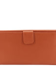 PRD Continental Logo Saffiano Leather Wallet