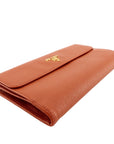 PRD Continental Logo Saffiano Leather Wallet