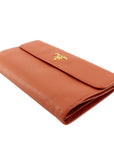 PRD Continental Logo Saffiano Leather Wallet