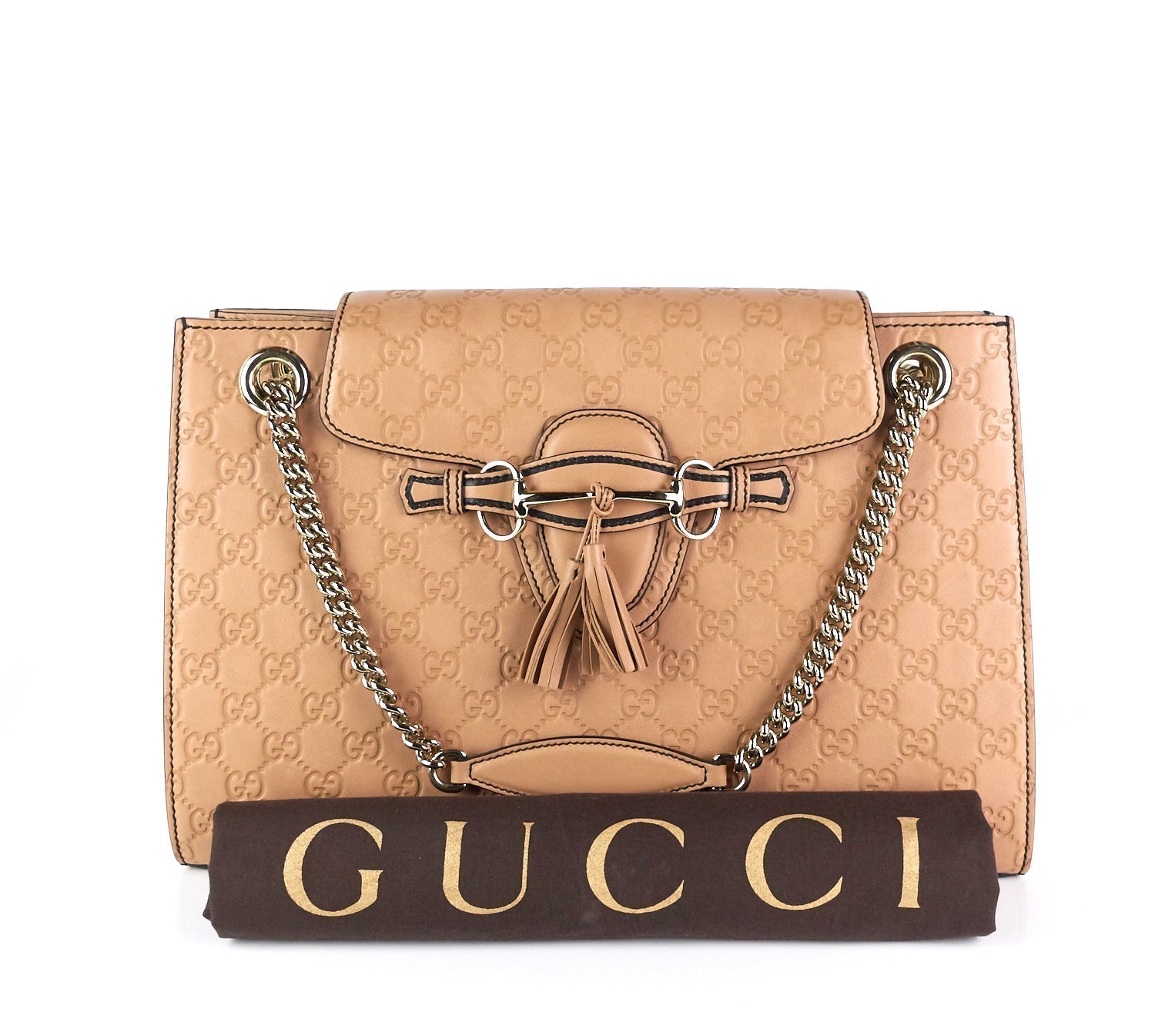 Emily GCCIssima Leather Large Bag