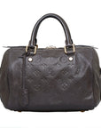 Brown LV Monogram Empreinte Speedy Bandouliere 25 Boston Bag