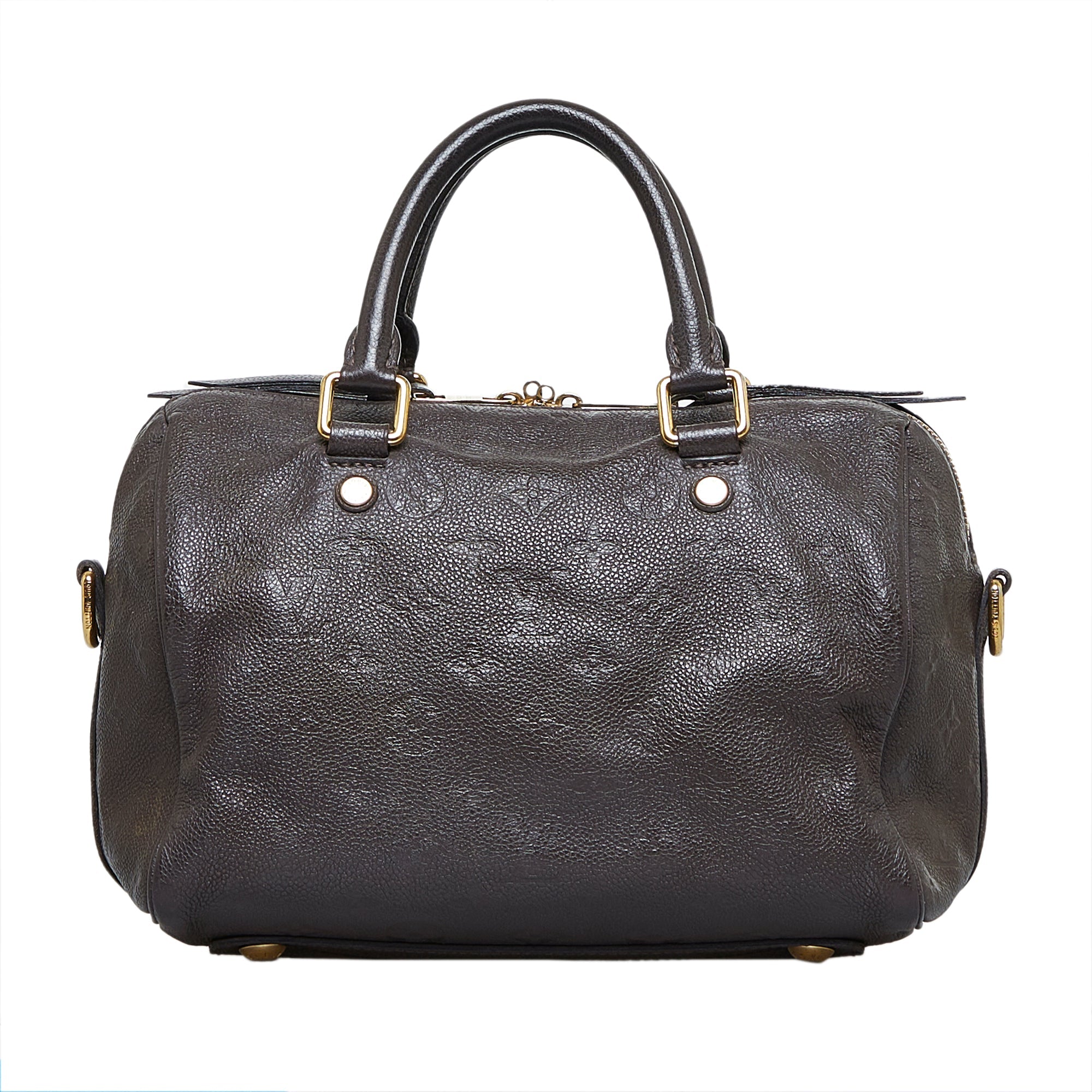 Brown LV Monogram Empreinte Speedy Bandouliere 25 Boston Bag