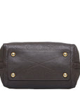 Brown LV Monogram Empreinte Speedy Bandouliere 25 Boston Bag