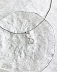 Christian D1OR CD Logo Motif Necklace Silver Vintage ukyg82