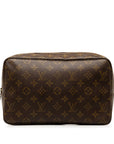 Brown LV Monogram Trousse Toilette 28 Pouch