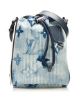 Blue LV Monogram Watercolor Sac Marin BB Bucket Bag