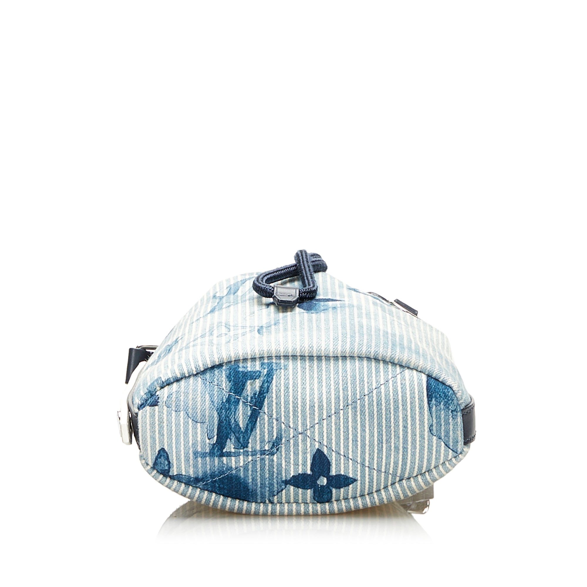 Blue LV Monogram Watercolor Sac Marin BB Bucket Bag