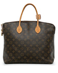 Brown LV Monogram Lockit MM Tote Bag