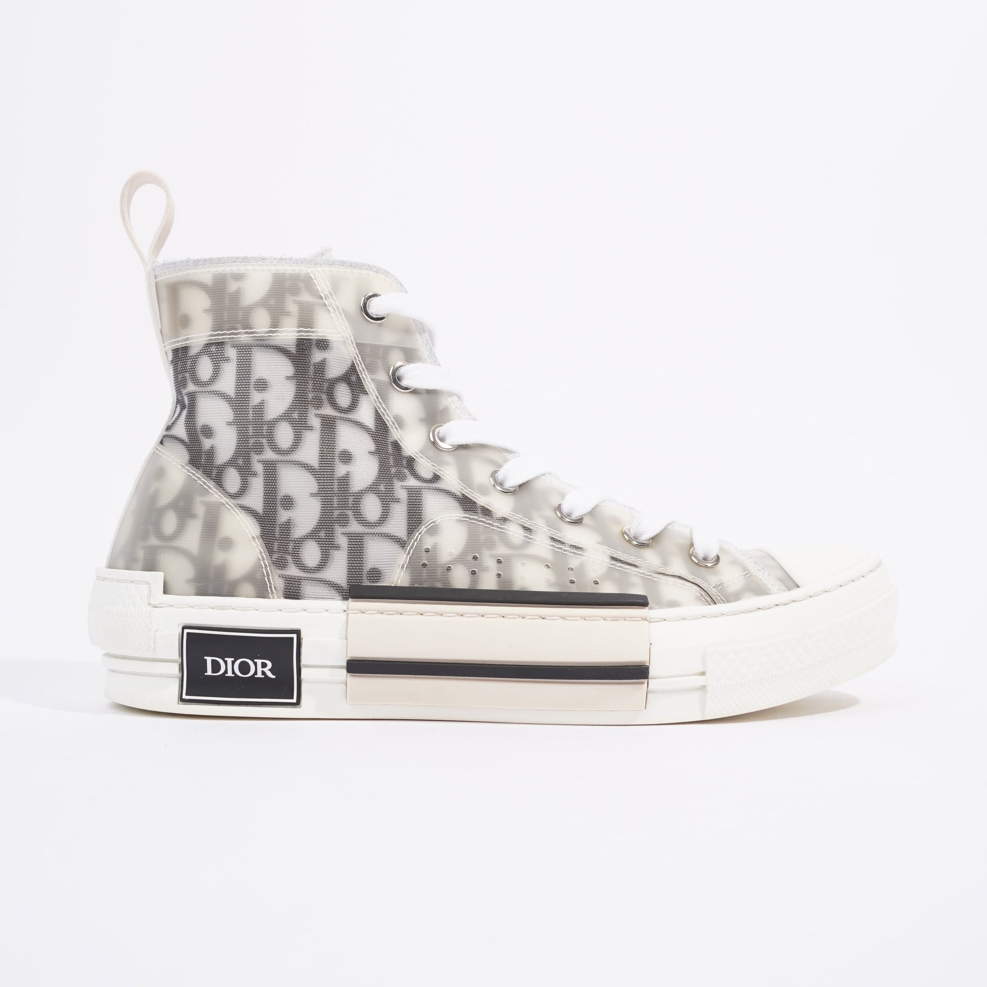 Christian D1OR B23 High-tops White / Black Oblique Canvas EU 38 UK 5