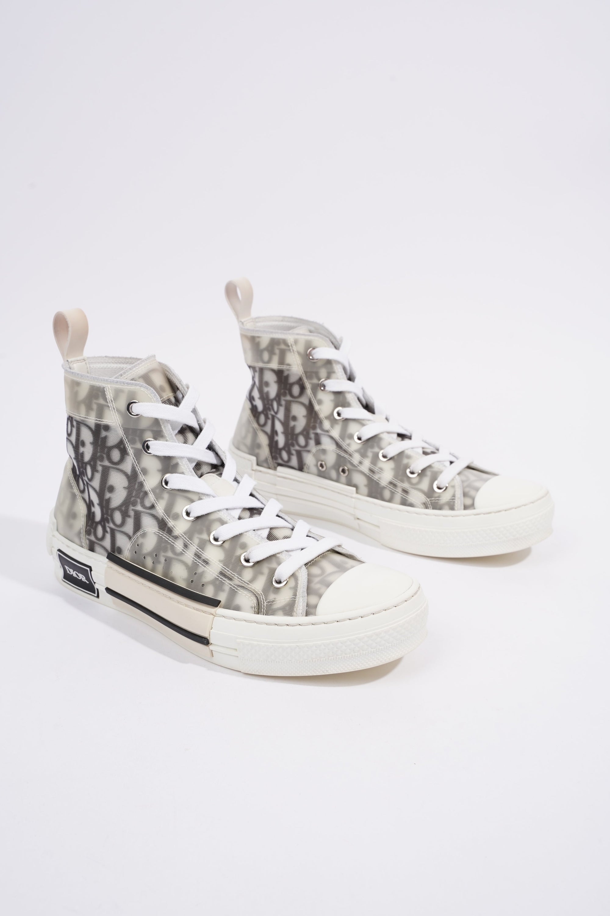 Christian D1OR B23 High-tops White / Black Oblique Canvas EU 38 UK 5