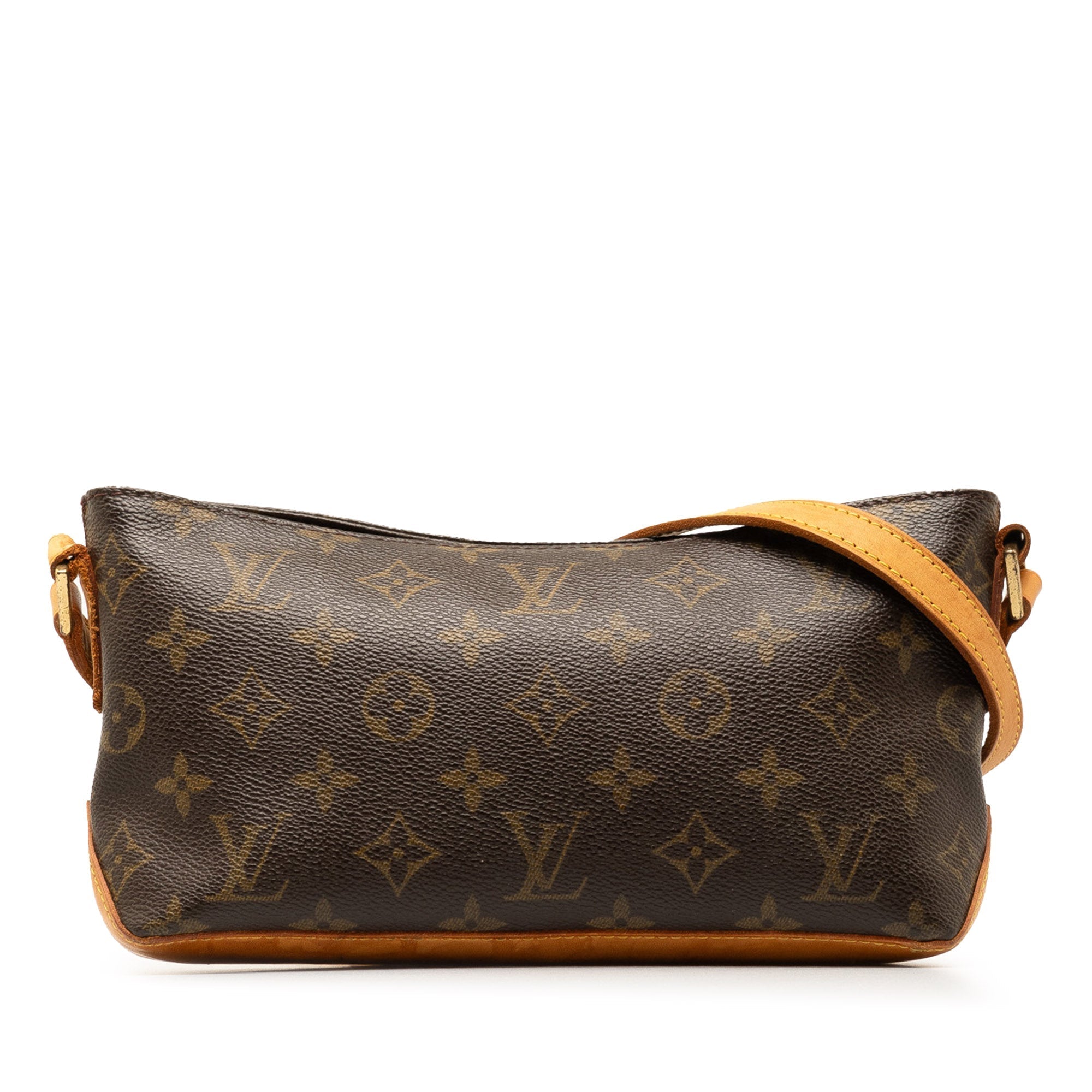 Brown LV Monogram Trotteur Crossbody Bag