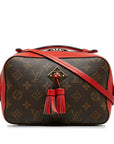 Brown LV Monogram Saintonge Crossbody Bag