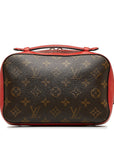 Brown LV Monogram Saintonge Crossbody Bag