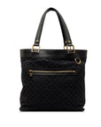Black LV Monogram Mini Lin Lucille GM Tote Bag