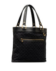 Black LV Monogram Mini Lin Lucille GM Tote Bag