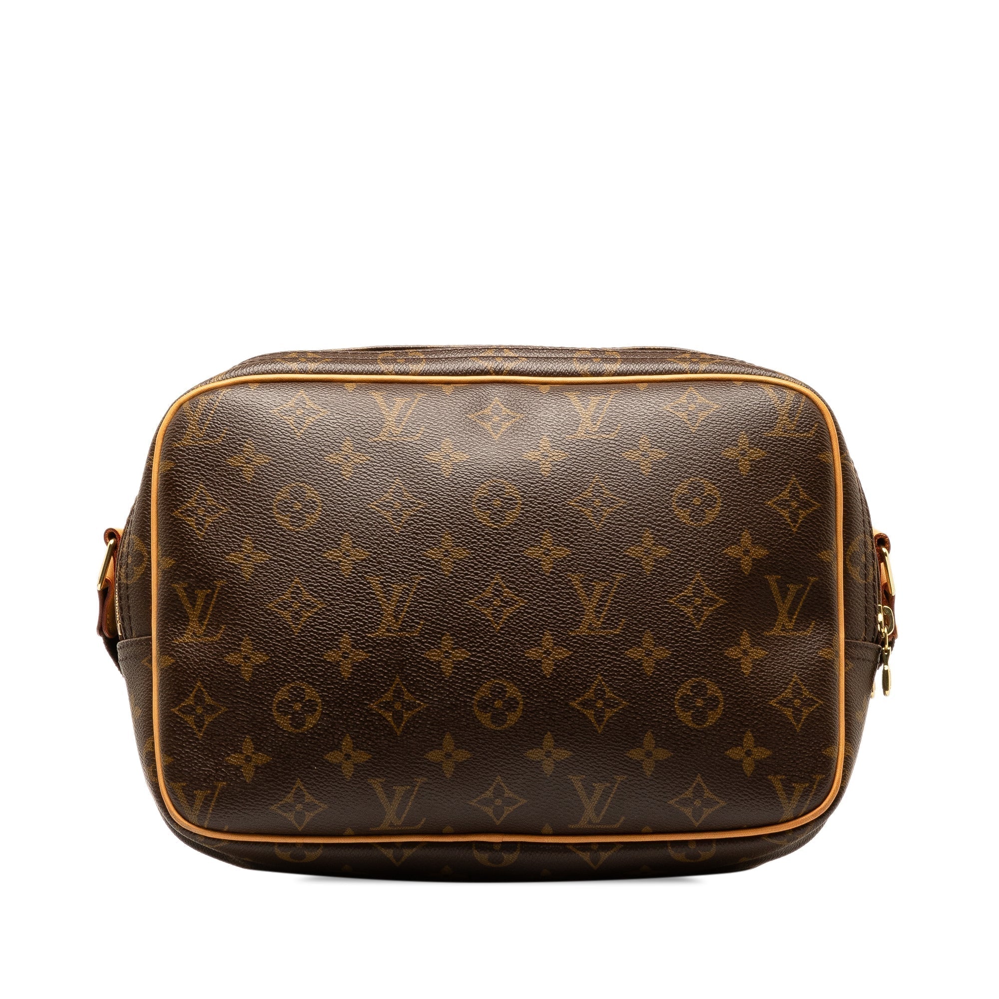 Brown LV Monogram Reporter PM Crossbody Bag