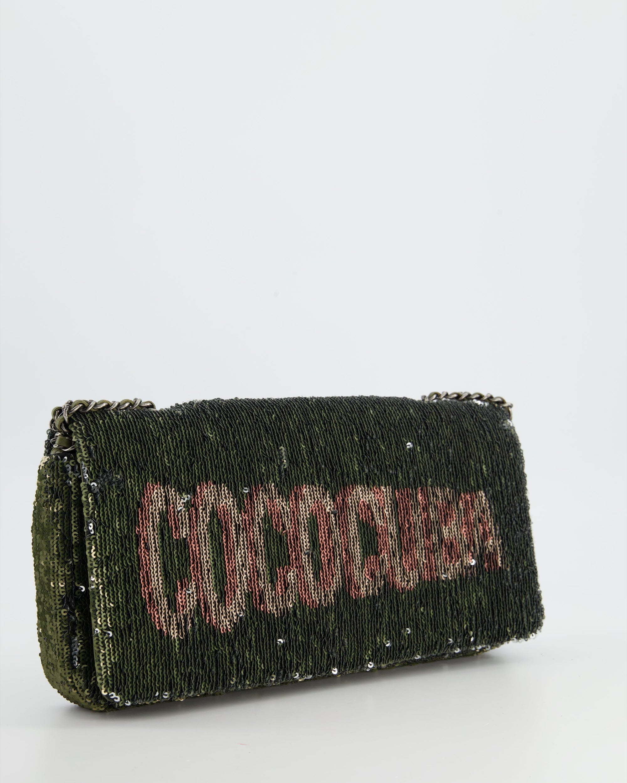 *Limited Edition* CH Limited Edition Khaki Sequin Coco Cuba Bag