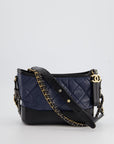 *FIRE PRICE* CH Blue & Black Small Gabrielle Bag in Lambskin Leather with Mixed Hardware
