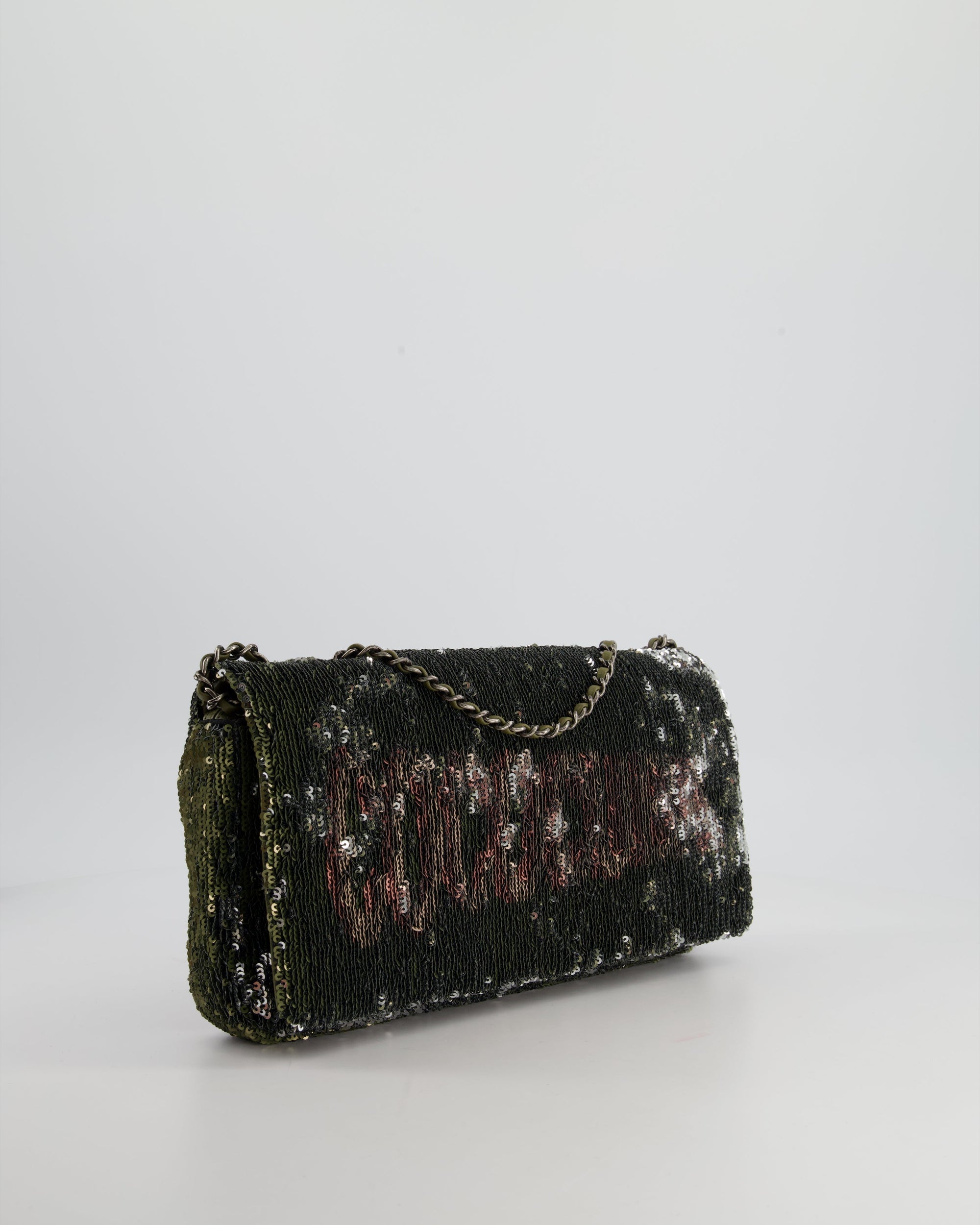 *Limited Edition* CH Limited Edition Khaki Sequin Coco Cuba Bag