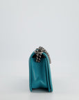 *FIR PRICE* CH Teal Blue Medium Boy Bag in Lambskin Leather with Ruthenium Hardware