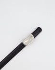 *RARE* CH 98P CoCo Bean CC Logo Motif Buckle Black Calfskin Leather Belt in 75cm