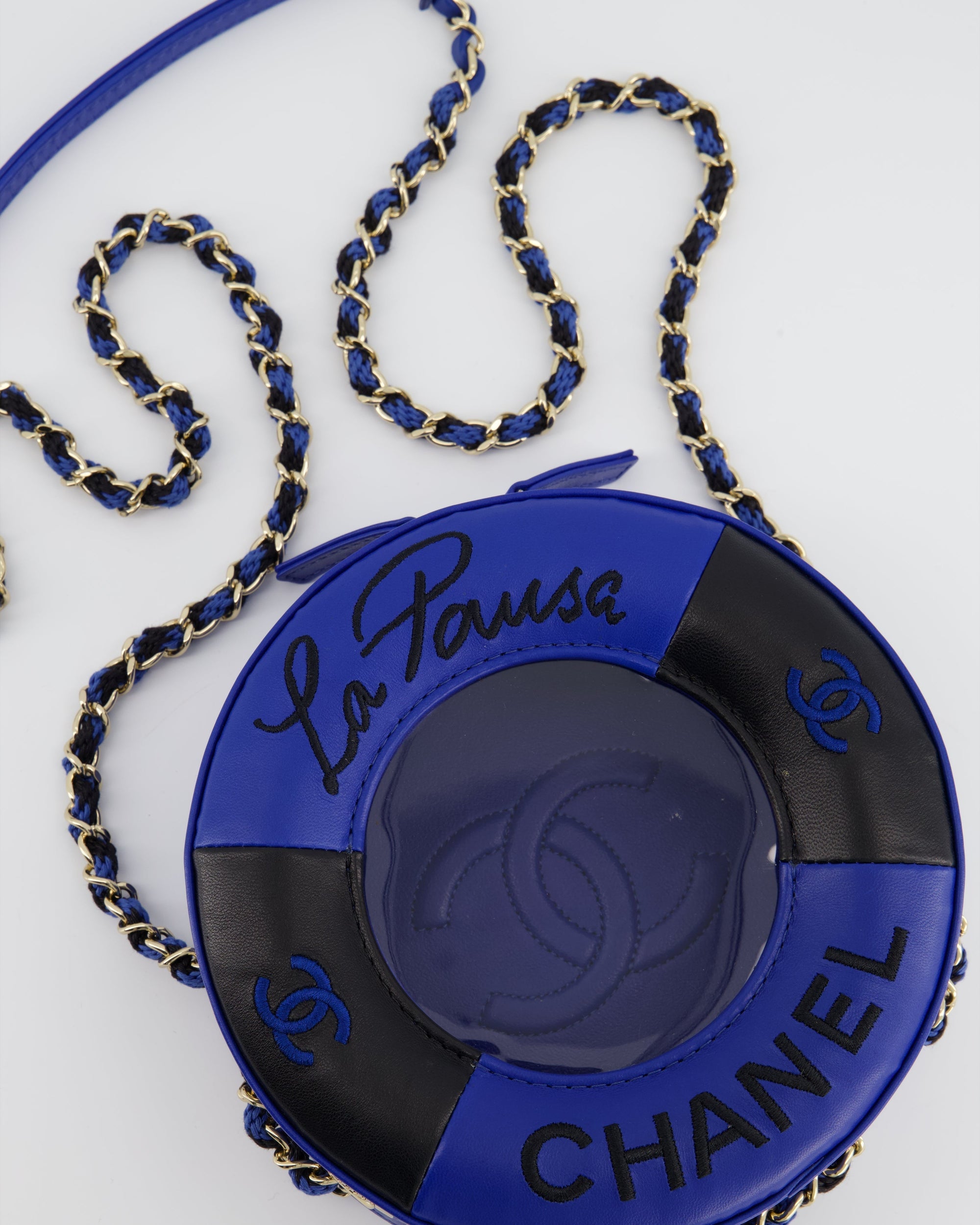 *RARE &amp; FIRE PRICE* CH La Pausa Coco Lifesaver Bag in Navy, Black with Champagne Gold Hardware