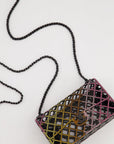 *RARE* CH 24C Multi-Colour Crystal Runway Mini Rectangular Flap Bag