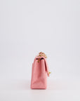 *RARE* CH Vintage Bubblegum Pink Mini Square Flap Bag in Lambskin Leather with 24K Gold Hardware