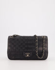*RARE* CH 2014 Paris Dallas Single Flap Embossed Quilted CC Bag with Ruthenium Hardware