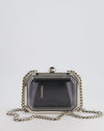 *Limited Edition* CH Silver, Black Minaudiere Plexiglass Clutch Bag