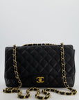 *FIRE PRICE* CH Black Jumbo Classic Single Flap Bag in Caviar Leather with Gold Hardware