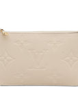 Brown LV Monogram Empreinte Neverfull Pouch