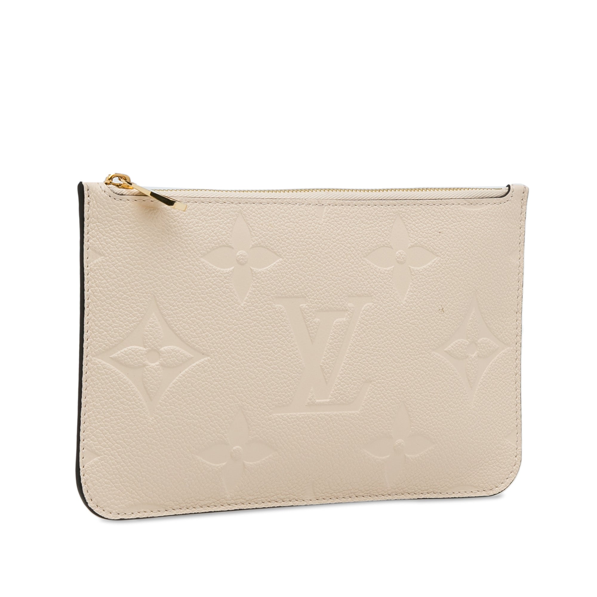 Brown LV Monogram Empreinte Neverfull Pouch