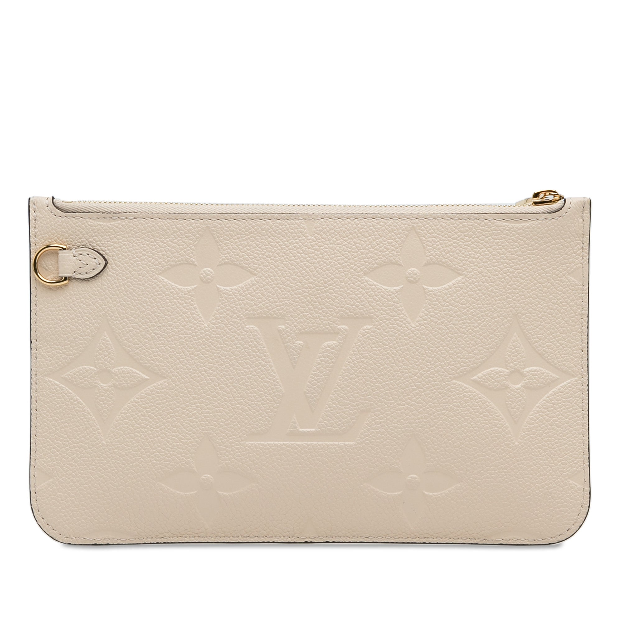 Brown LV Monogram Empreinte Neverfull Pouch