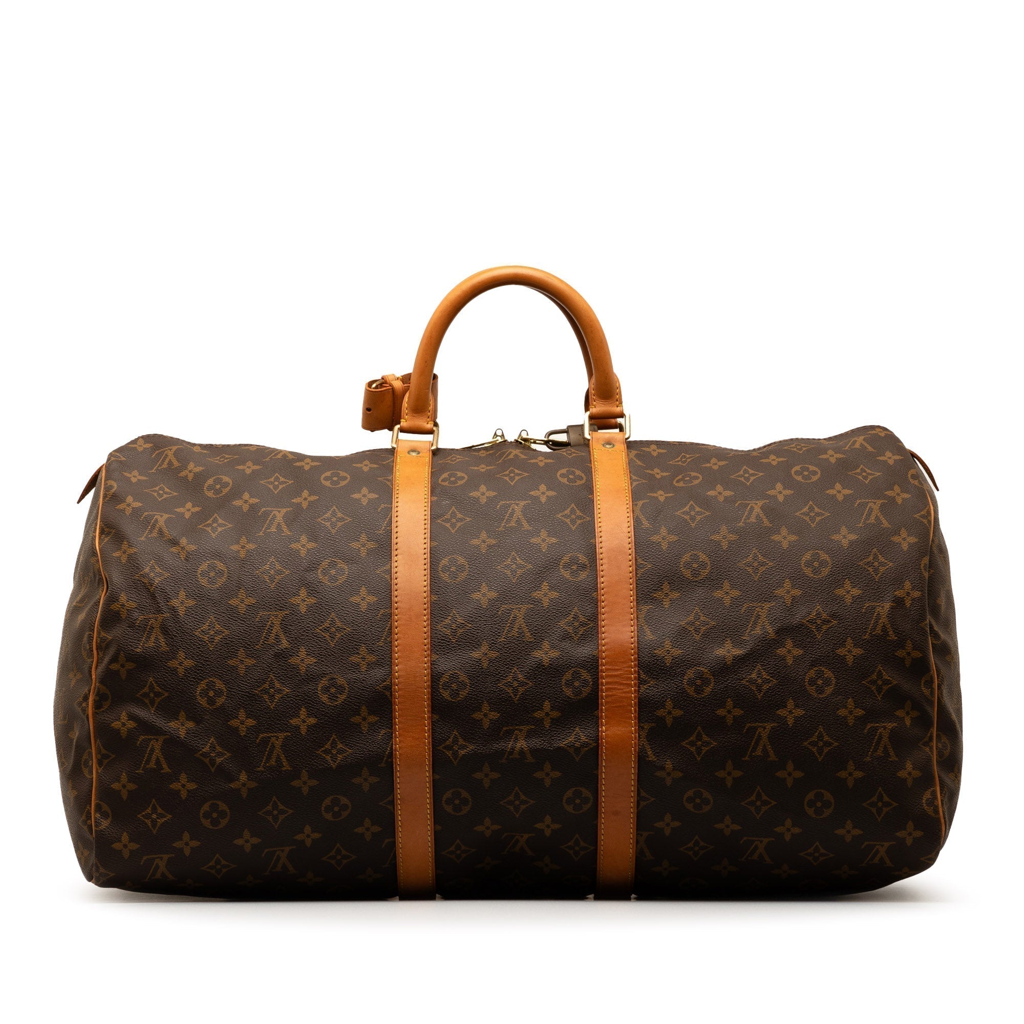 Brown LV Monogram Keepall 55 Travel Bag