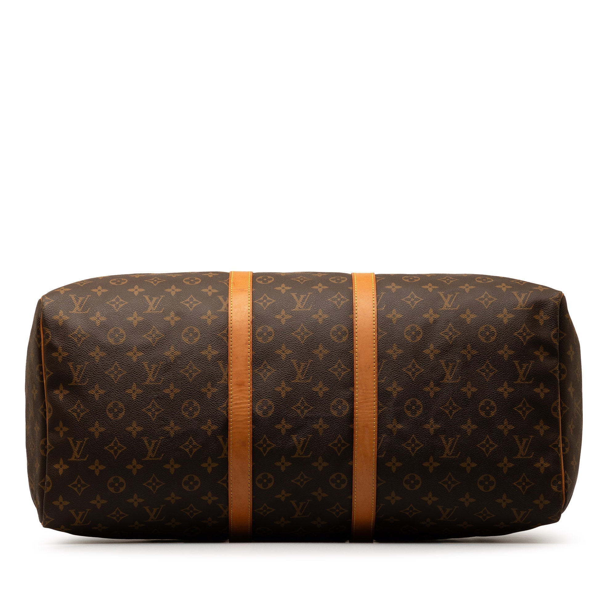 Brown LV Monogram Keepall 55 Travel Bag