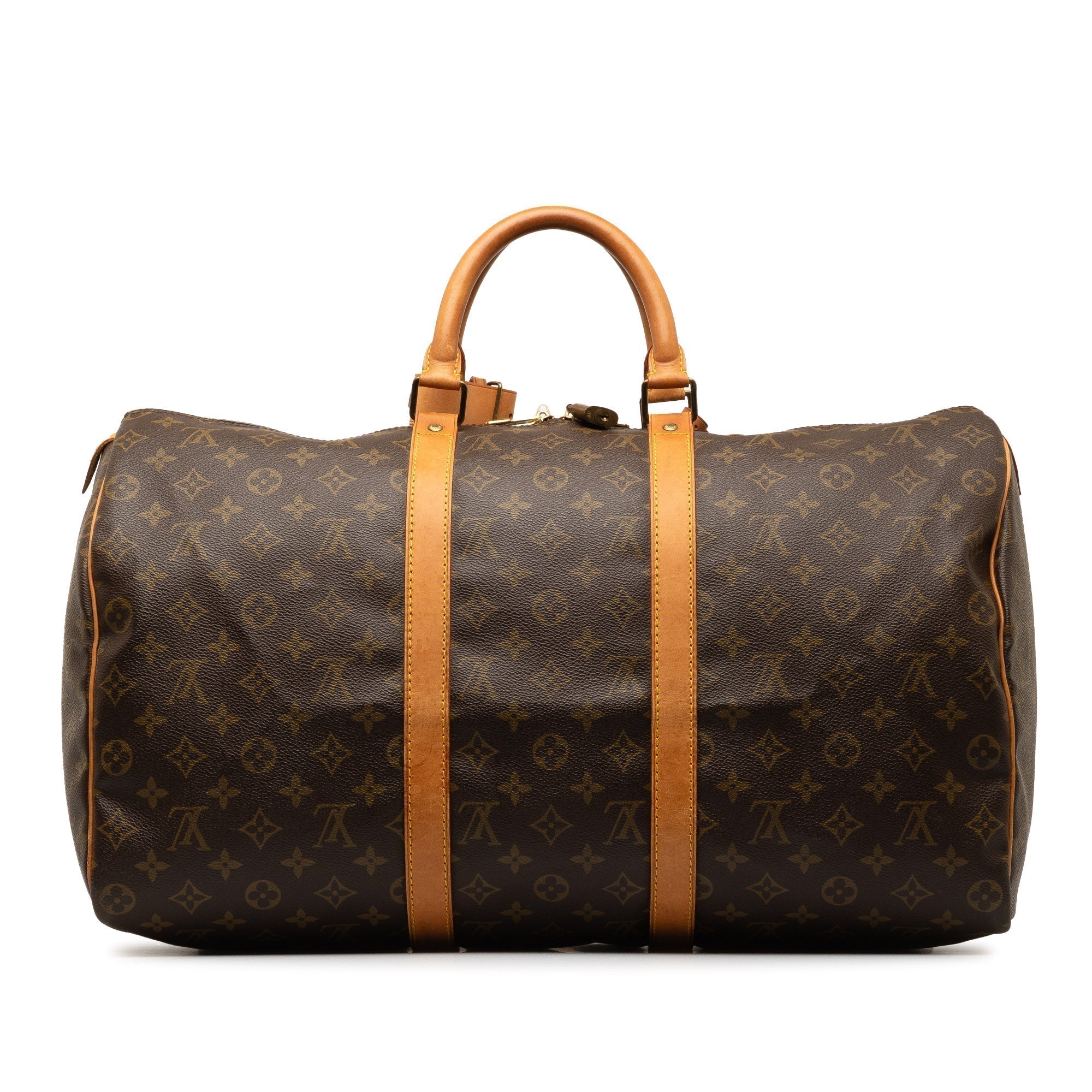 Brown LV Monogram Keepall 50 Travel Bag