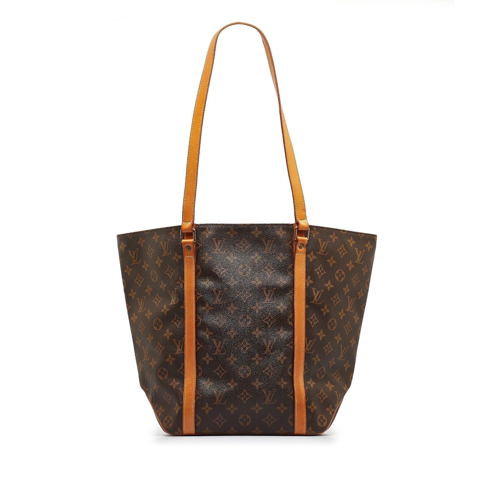 Brown LV Monogram Sac Shopping Tote Bag