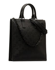 Black LV Monogram Taurillon Sac Plat Satchel