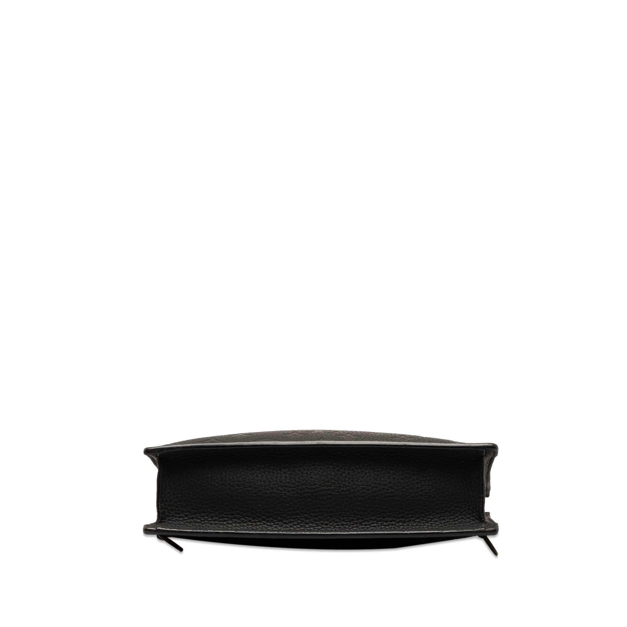 Black LV Monogram Taurillon Sac Plat Satchel