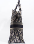 Christian D1OR Book Tote D1OR Oblique Embroidery Canvas Large