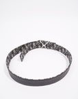 Christian D1OR 30 Montaigne Reversible Belt Black / Oblique Leather 37" 94cm