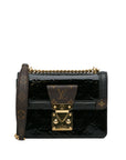 Black LV Monogram Vernis Wynwood Crossbody Bag