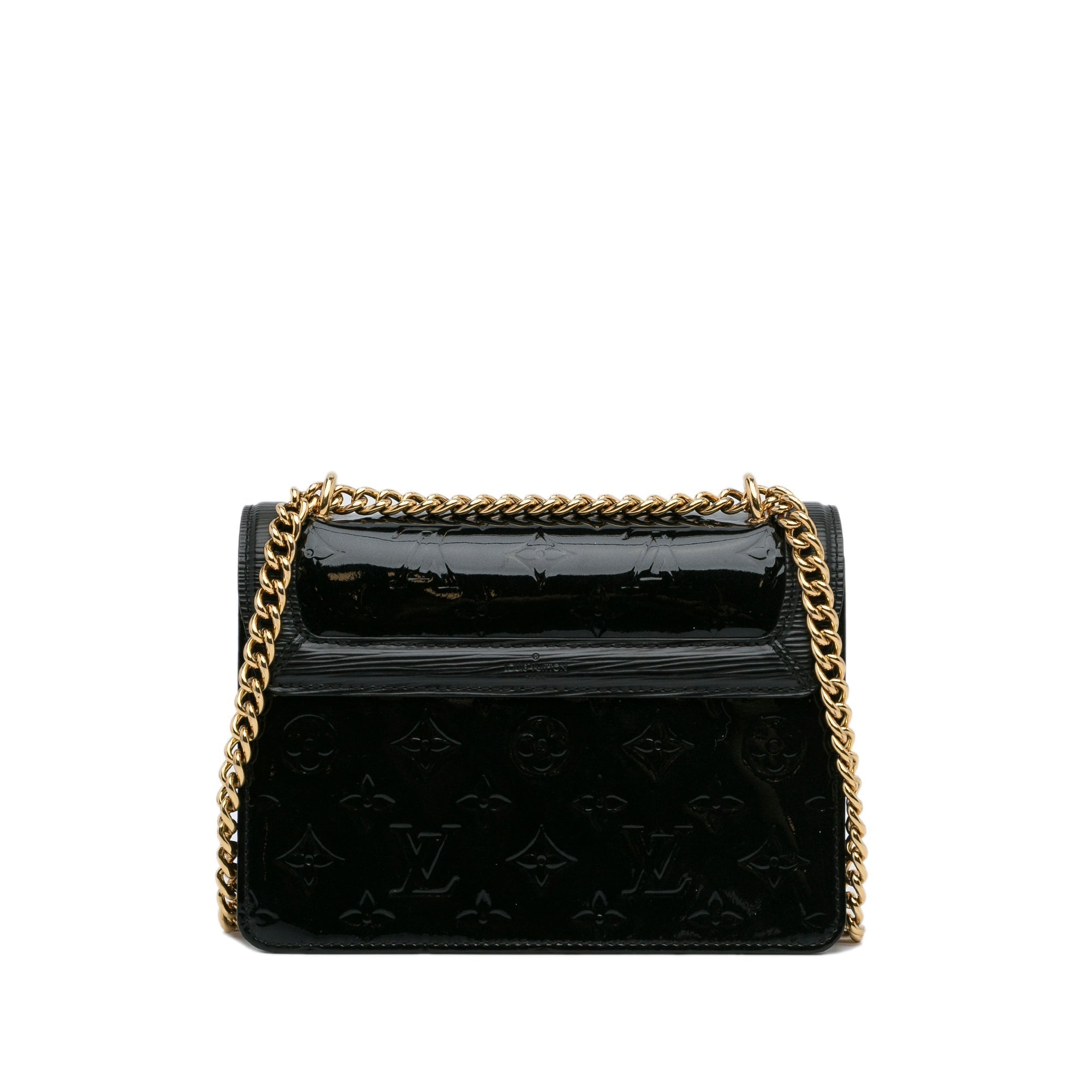 Black LV Monogram Vernis Wynwood Crossbody Bag