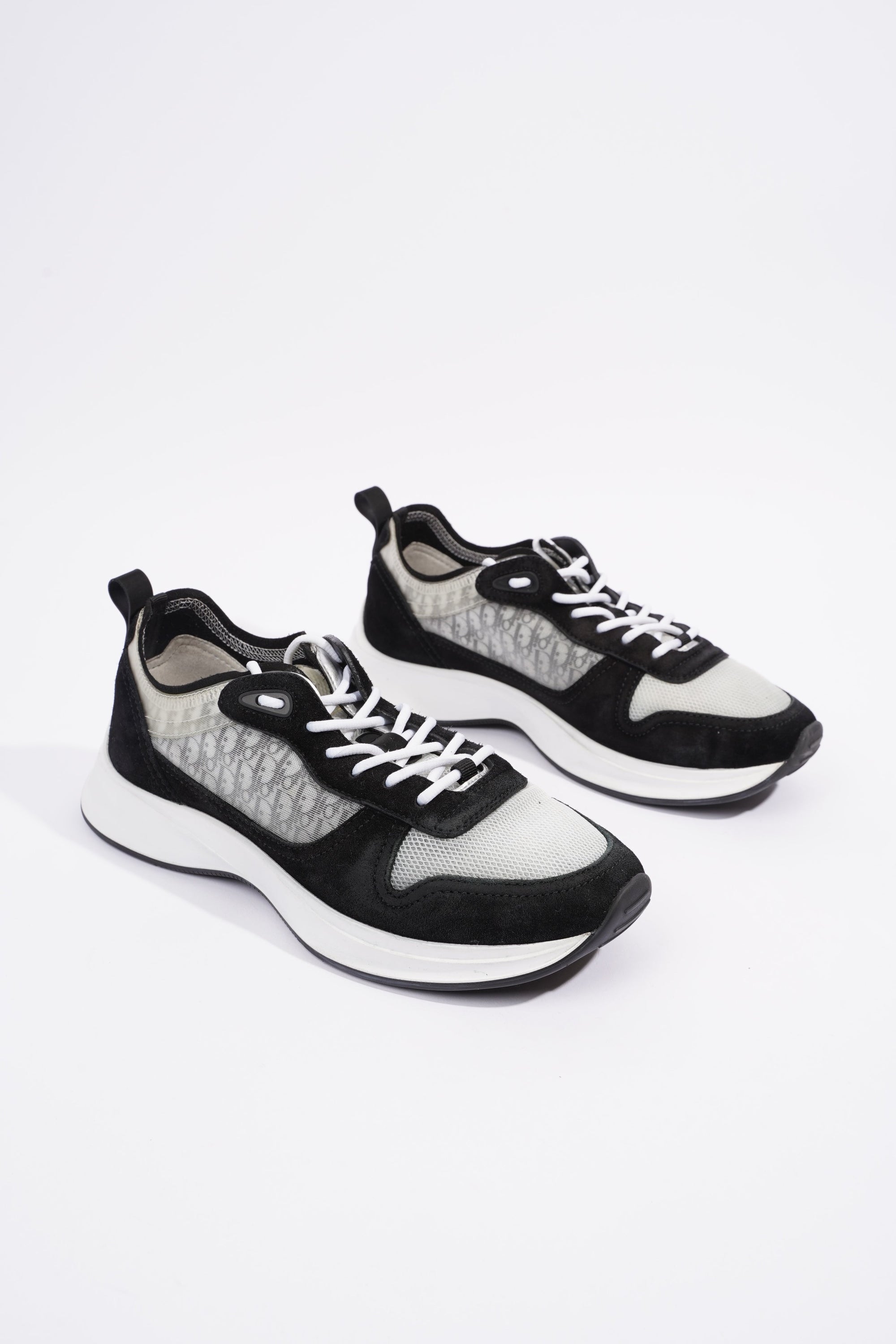 Christian D1OR B25 Black / White / Black Oblique Mesh EU 41 UK 7