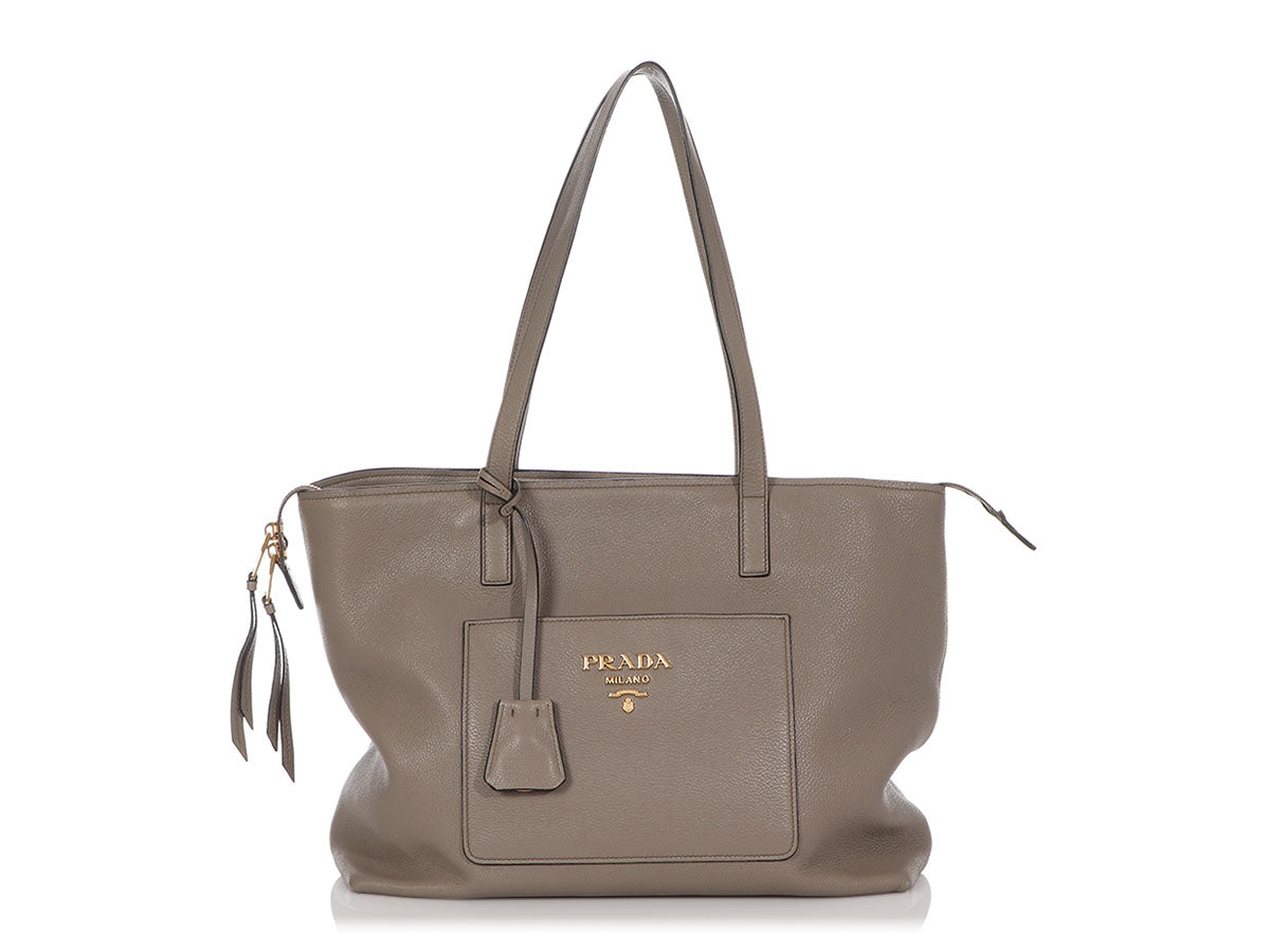 PRD Gray Zip Top Tote