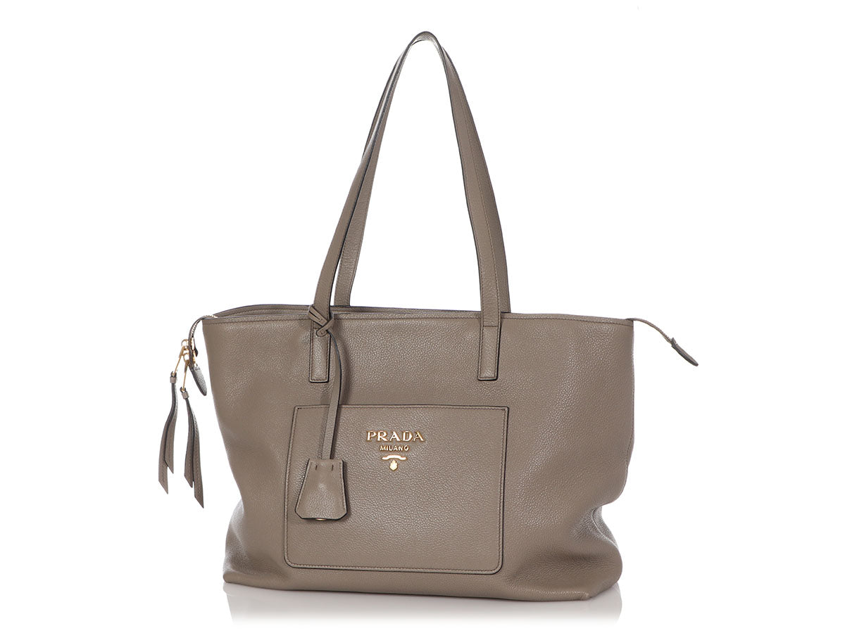 PRD Gray Zip Top Tote