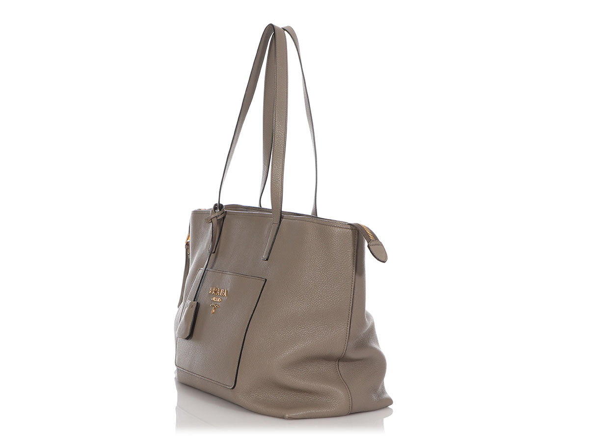 PRD Gray Zip Top Tote