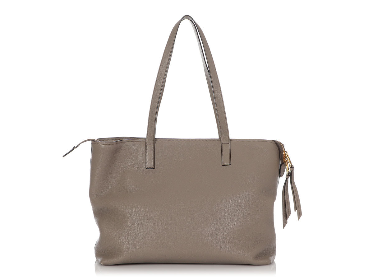 PRD Gray Zip Top Tote